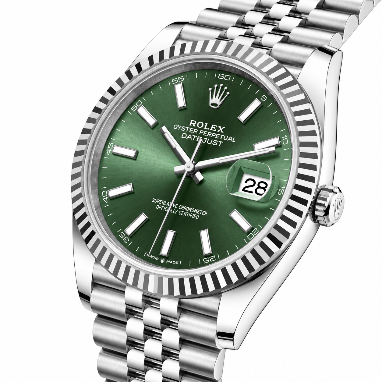Rolex Datejust Green Dial Jubilee Bracelet 41mm